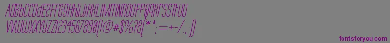Labtopui-Schriftart – Violette Schriften auf grauem Hintergrund