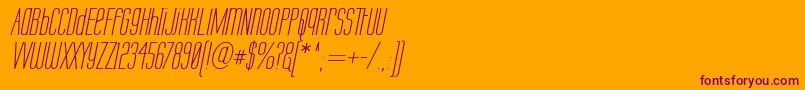 Шрифт Labtopui – фиолетовые шрифты на оранжевом фоне
