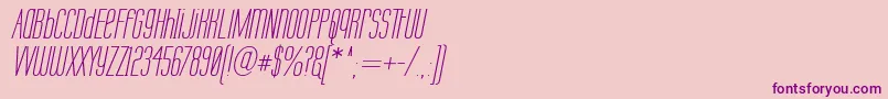 Labtopui-Schriftart – Violette Schriften auf rosa Hintergrund