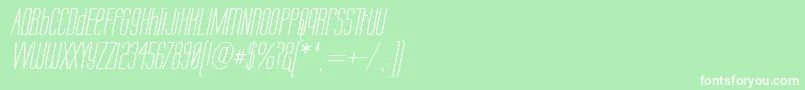 Labtopui Font – White Fonts on Green Background