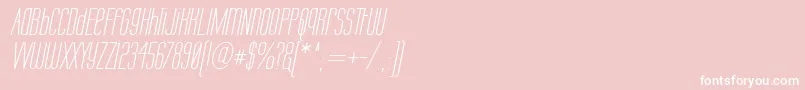 Labtopui Font – White Fonts on Pink Background