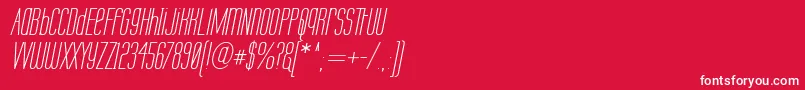 Labtopui Font – White Fonts on Red Background