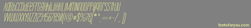 Labtopui Font – Yellow Fonts on Gray Background