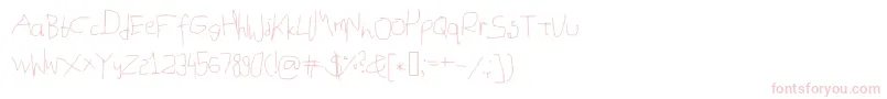 Шрифт Mousehandwriting – розовые шрифты