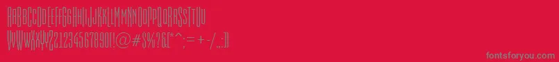 AEmpirialcpsttr Font – Gray Fonts on Red Background