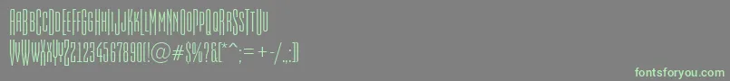 AEmpirialcpsttr Font – Green Fonts on Gray Background