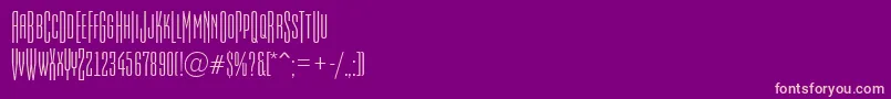 AEmpirialcpsttr Font – Pink Fonts on Purple Background