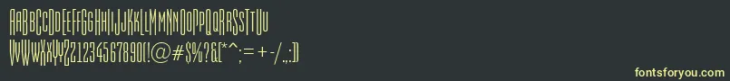 AEmpirialcpsttr Font – Yellow Fonts on Black Background