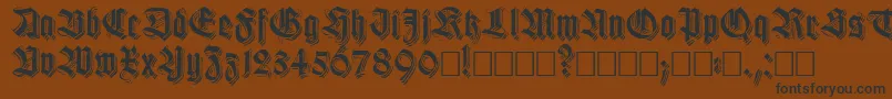 Killigs Font – Black Fonts on Brown Background