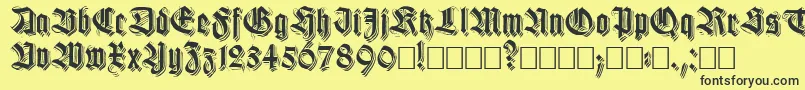 Killigsフォントについての詳細 フォントKilligs – 黒い文字の黄色い背景
