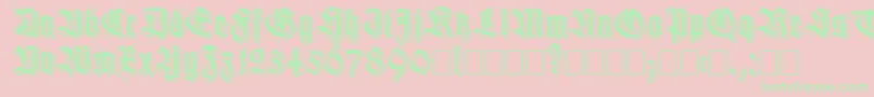 Killigs Font – Green Fonts on Pink Background