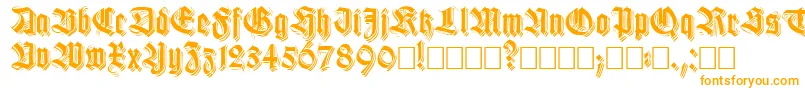 Killigs Font – Orange Fonts on White Background