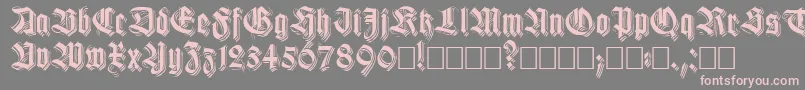 Killigs Font – Pink Fonts on Gray Background