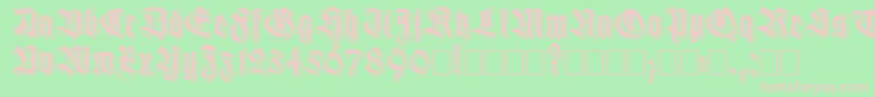 Killigs Font – Pink Fonts on Green Background
