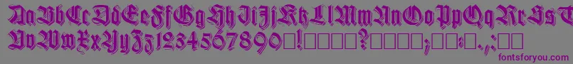 Killigs Font – Purple Fonts on Gray Background