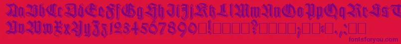 Killigs Font – Purple Fonts on Red Background