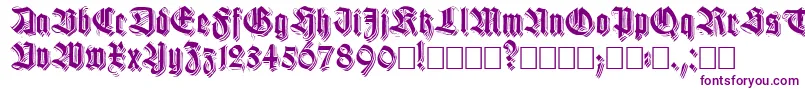 Killigs Font – Purple Fonts on White Background