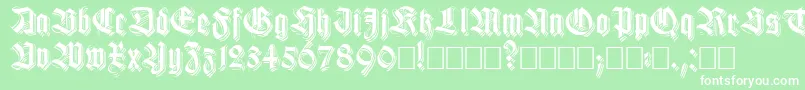 Killigs Font – White Fonts on Green Background