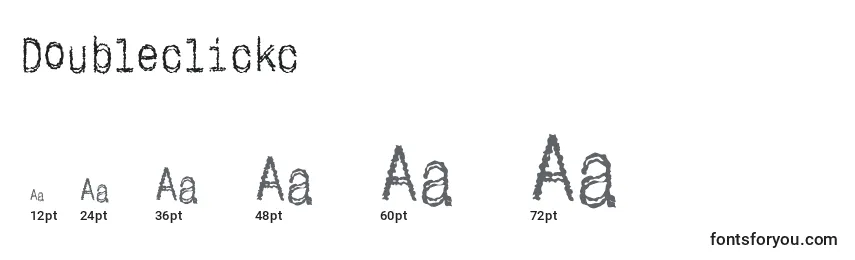 Doubleclickc Font Sizes