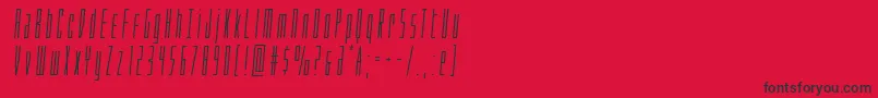 Phantaconsemital Font – Black Fonts on Red Background