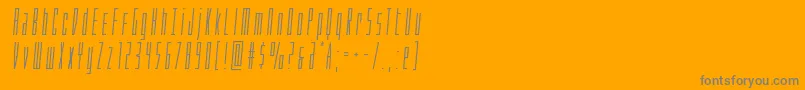 Phantaconsemital Font – Gray Fonts on Orange Background