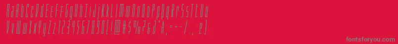Шрифт Phantaconsemital – серые шрифты на красном фоне