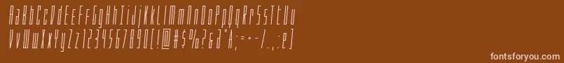 Шрифт Phantaconsemital – розовые шрифты на коричневом фоне