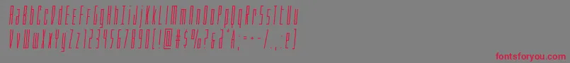 Шрифт Phantaconsemital – красные шрифты на сером фоне