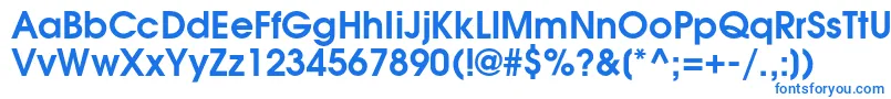 Czcionka AgavalanchecBold – niebieskie czcionki