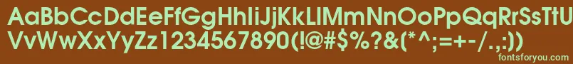 AgavalanchecBold Font – Green Fonts on Brown Background