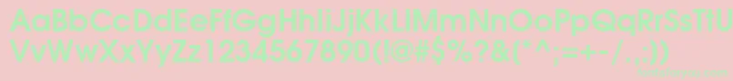 AgavalanchecBold Font – Green Fonts on Pink Background