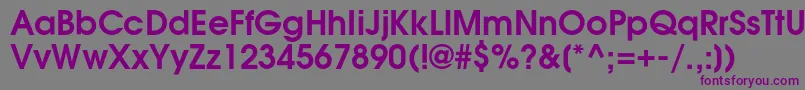 AgavalanchecBold Font – Purple Fonts on Gray Background