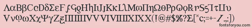 Achilles3 Font – Black Fonts on Pink Background