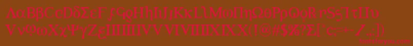 Achilles3 Font – Red Fonts on Brown Background