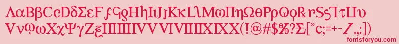 Achilles3 Font – Red Fonts on Pink Background