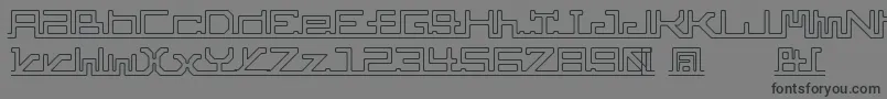 AbcPipe Font – Black Fonts on Gray Background