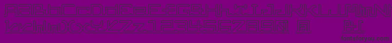 Police AbcPipe – polices noires sur fond violet
