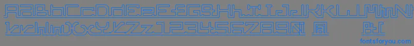 AbcPipe Font – Blue Fonts on Gray Background