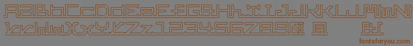 AbcPipe Font – Brown Fonts on Gray Background