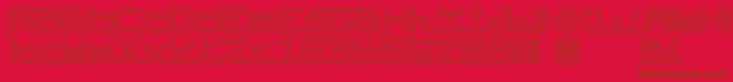 AbcPipe Font – Brown Fonts on Red Background