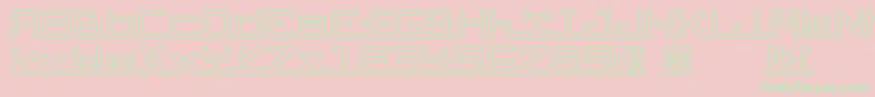 AbcPipe Font – Green Fonts on Pink Background