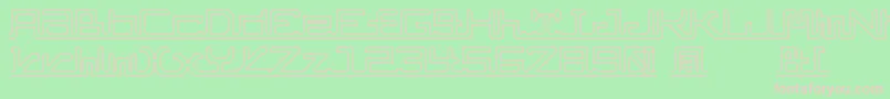 AbcPipe Font – Pink Fonts on Green Background