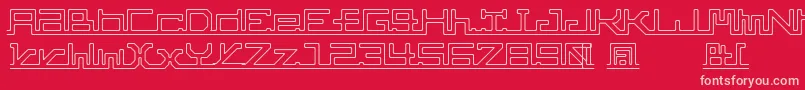AbcPipe Font – Pink Fonts on Red Background