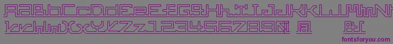 AbcPipe Font – Purple Fonts on Gray Background
