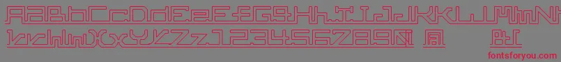 AbcPipe Font – Red Fonts on Gray Background