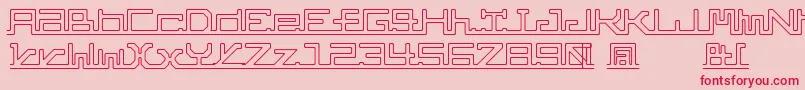 AbcPipe Font – Red Fonts on Pink Background