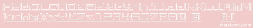 AbcPipe Font – White Fonts on Pink Background