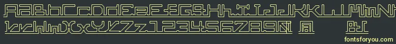 AbcPipe Font – Yellow Fonts on Black Background