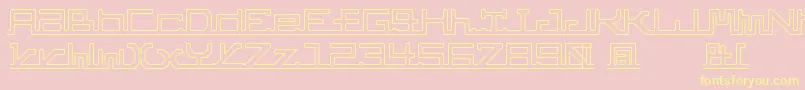 AbcPipe Font – Yellow Fonts on Pink Background