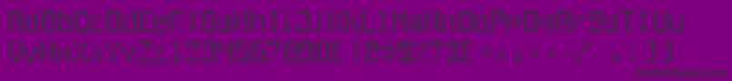 フォントOutaeg – 紫の背景に黒い文字